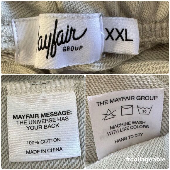 MAYFAIR Made You Smile Thank You Come Again Serving Smiles Lounge Sweatpants XXL - Picture 10 of 10